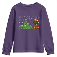 Christmas Dachshund Youth Sweatshirt All I Want For Christmas Is A Dachshund - Wonder Print Shop