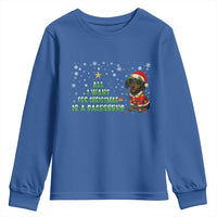 Christmas Dachshund Youth Sweatshirt All I Want For Christmas Is A Dachshund - Wonder Print Shop