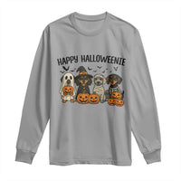 Funny Halloween Dachshund Long Sleeve Shirt Happy Halloweenie - Wonder Print Shop