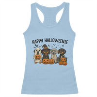 Funny Halloween Dachshund Racerback Tank Top Happy Halloweenie - Wonder Print Shop