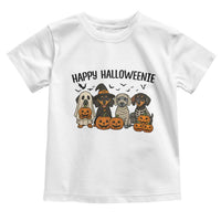 Funny Halloween Dachshund Toddler T Shirt Happy Halloweenie - Wonder Print Shop