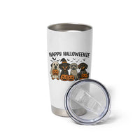 Funny Halloween Dachshund Tumbler Cup Happy Halloweenie