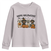 Funny Halloween Dachshund Youth Sweatshirt Happy Halloweenie - Wonder Print Shop