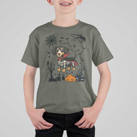 Funny Halloween Gift T Shirt For Kid Trick Or Treat With My Dachshund Dracula - Wonder Print Shop