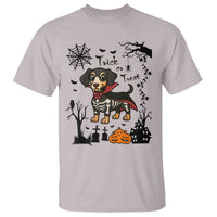 Funny Halloween Gift T Shirt Trick Or Treat With My Dachshund Dracula - Wonder Print Shop