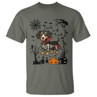 Funny Halloween Gift T Shirt Trick Or Treat With My Dachshund Dracula - Wonder Print Shop