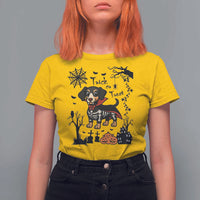 Funny Halloween Gift T Shirt For Women Trick Or Treat With My Dachshund Dracula - Wonder Print Shop