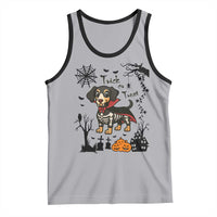 Funny Halloween Gift Tank Top Trick Or Treat With My Dachshund Dracula - Wonder Print Shop