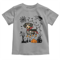Funny Halloween Gift Toddler T Shirt Trick Or Treat With My Dachshund Dracula - Wonder Print Shop