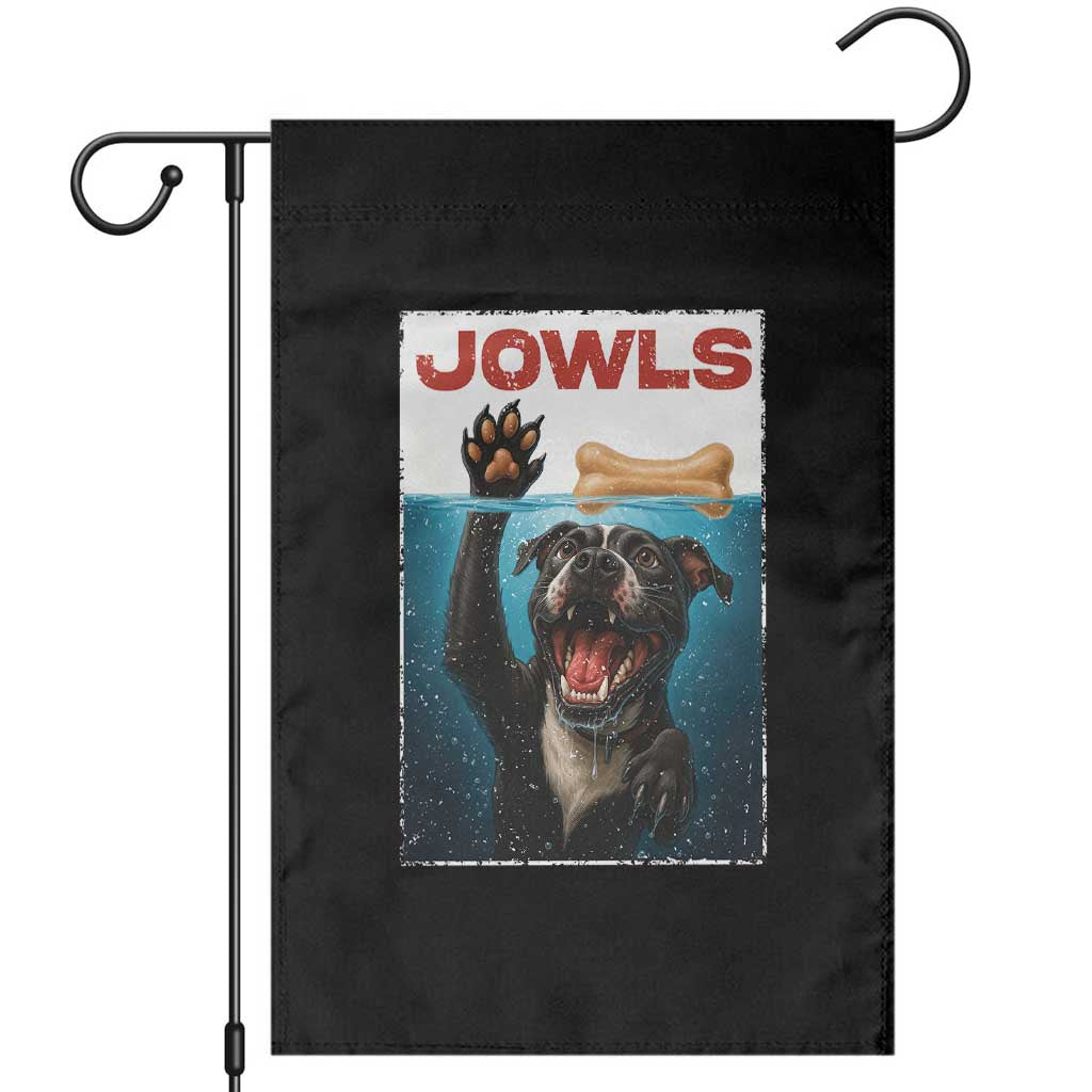 Pitbull Lover Garden Flag Funny Jowls Horror Dog Poster - Wonder Print Shop