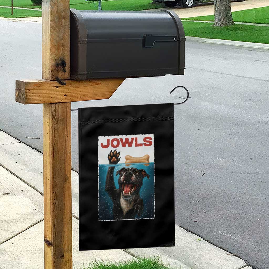 Pitbull Lover Garden Flag Funny Jowls Horror Dog Poster - Wonder Print Shop