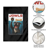 Pitbull Lover Garden Flag Funny Jowls Horror Dog Poster - Wonder Print Shop