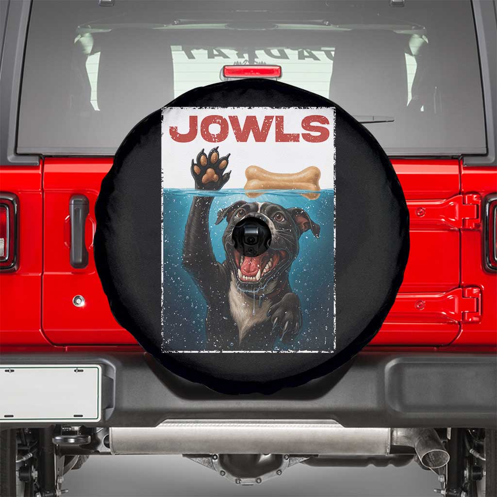 Pitbull Lover Spare Tire Cover Funny Jowls Horror Dog Poster - Wonder Print Shop