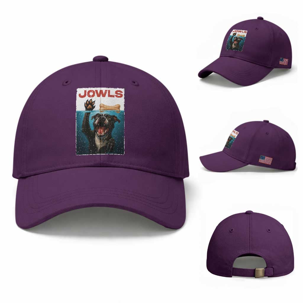 Pitbull Lover Baseball Cap Funny Jowls Horror Dog Poster