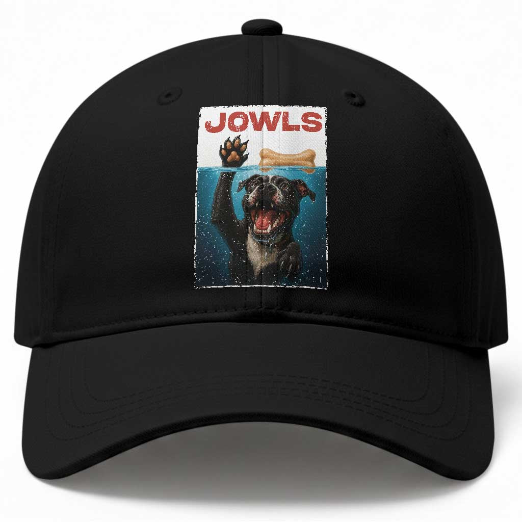 Pitbull Lover Baseball Cap Funny Jowls Horror Dog Poster
