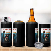 Pitbull Lover 4 in 1 Can Cooler Tumbler Funny Jowls Horror Dog Poster