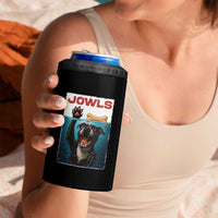 Pitbull Lover 4 in 1 Can Cooler Tumbler Funny Jowls Horror Dog Poster