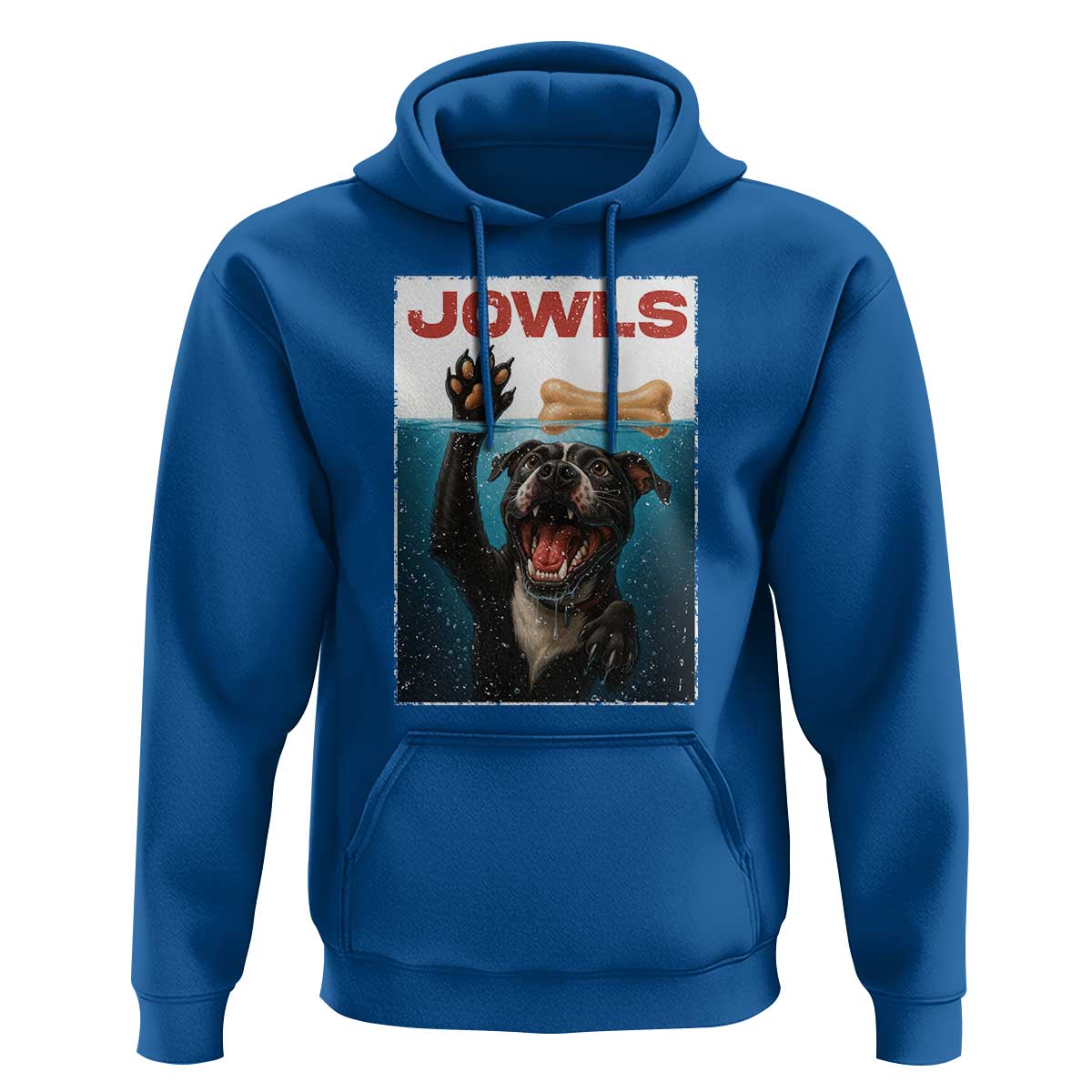 Pitbull Lover Hoodie Funny Jowls Horror Dog Poster - Wonder Print Shop