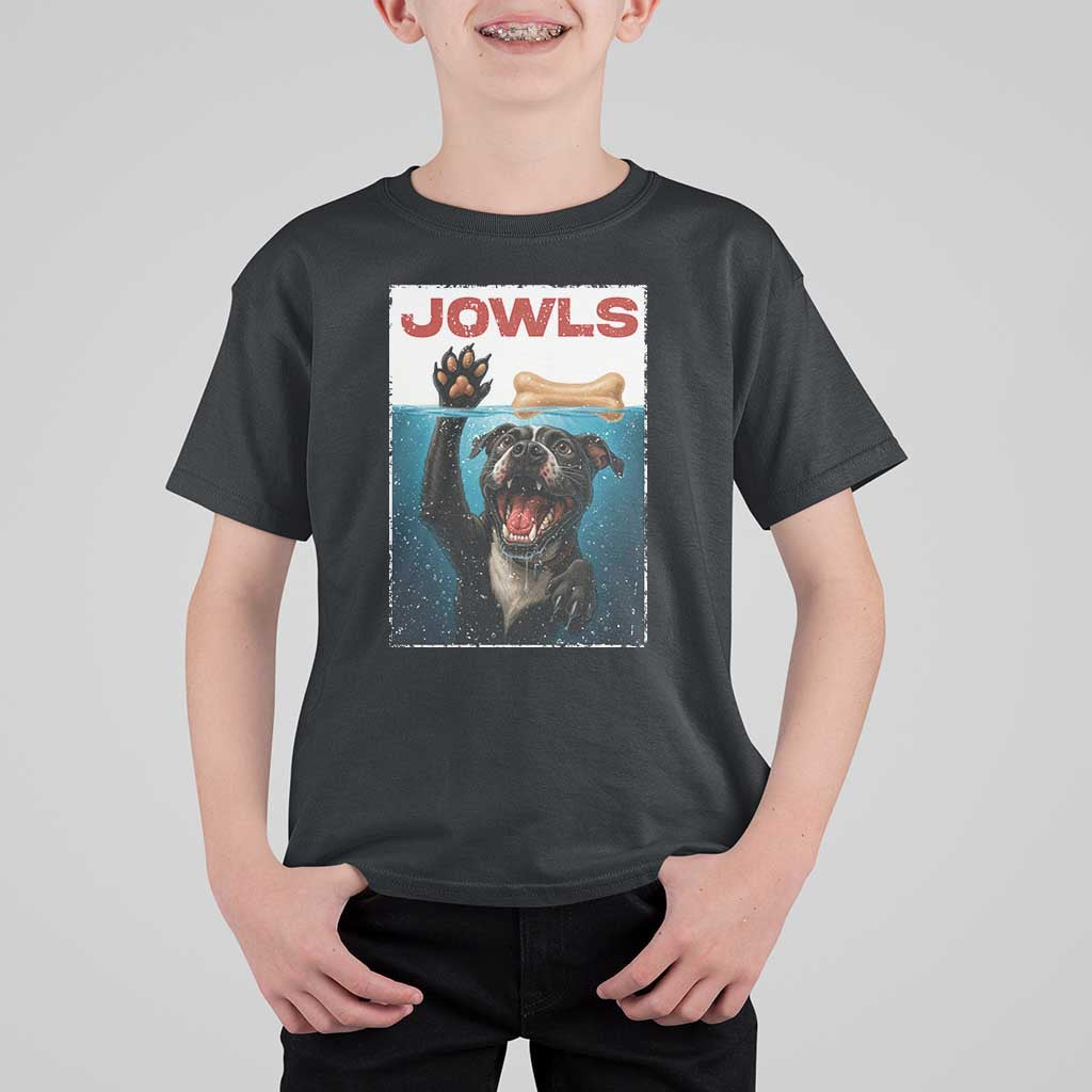 Pitbull Lover T Shirt For Kid Funny Jowls Horror Dog Poster - Wonder Print Shop