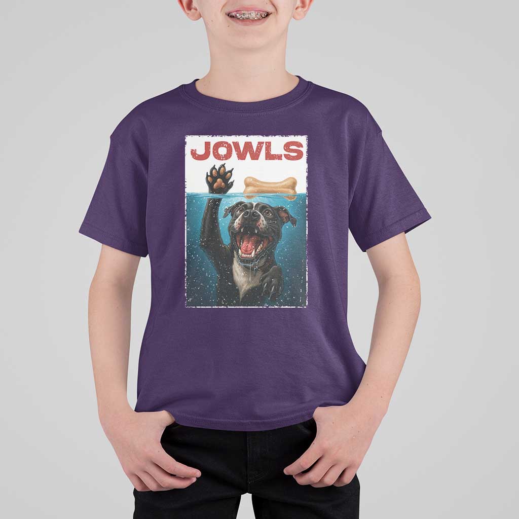 Pitbull Lover T Shirt For Kid Funny Jowls Horror Dog Poster - Wonder Print Shop