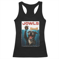 Pitbull Lover Racerback Tank Top Funny Jowls Horror Dog Poster - Wonder Print Shop