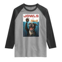 Pitbull Lover Raglan Shirt Funny Jowls Horror Dog Poster - Wonder Print Shop