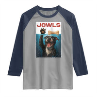 Pitbull Lover Raglan Shirt Funny Jowls Horror Dog Poster - Wonder Print Shop