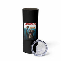 Pitbull Lover Skinny Tumbler Funny Jowls Horror Dog Poster
