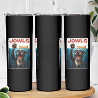 Pitbull Lover Skinny Tumbler Funny Jowls Horror Dog Poster
