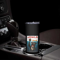 Pitbull Lover Skinny Tumbler Funny Jowls Horror Dog Poster