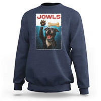 Pitbull Lover Sweatshirt Funny Jowls Horror Dog Poster - Wonder Print Shop