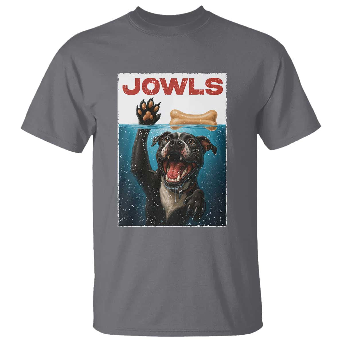 Pitbull Lover T Shirt Funny Jowls Horror Dog Poster - Wonder Print Shop