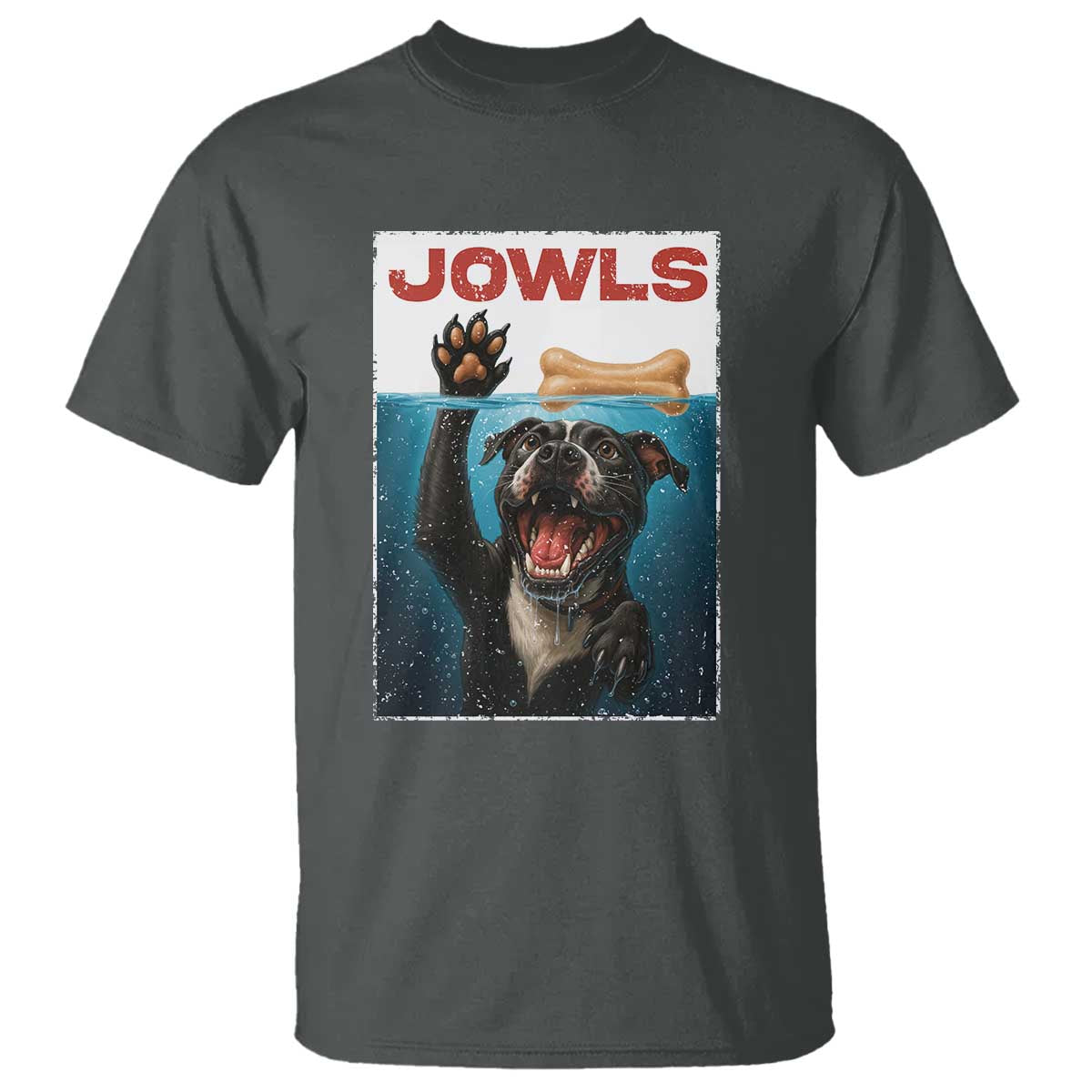 Pitbull Lover T Shirt Funny Jowls Horror Dog Poster - Wonder Print Shop