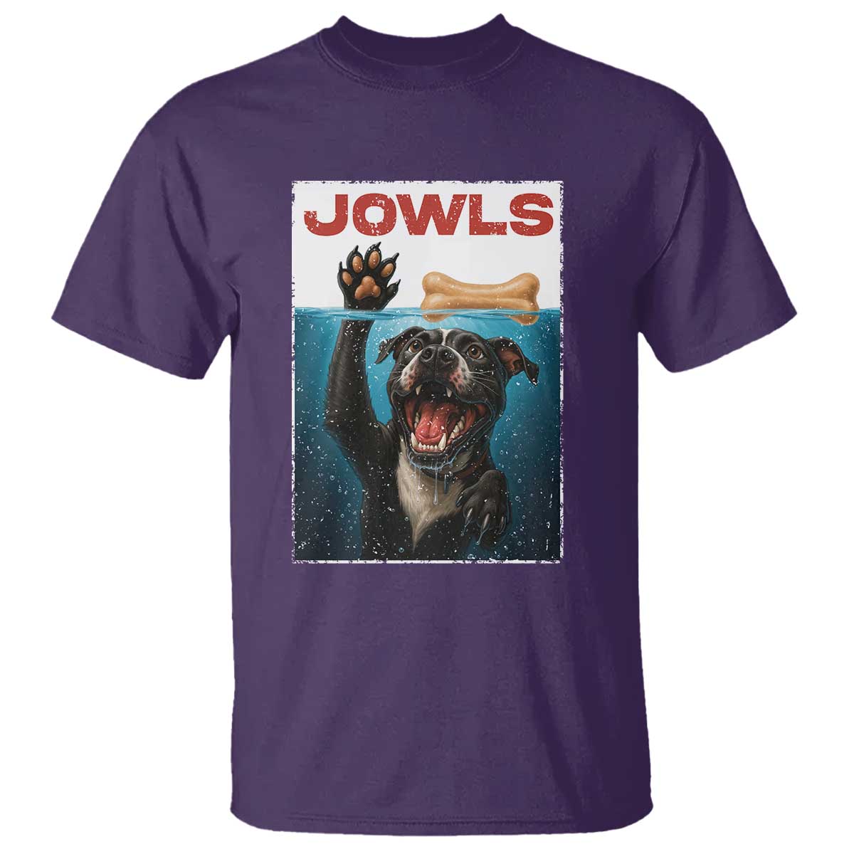 Pitbull Lover T Shirt Funny Jowls Horror Dog Poster - Wonder Print Shop
