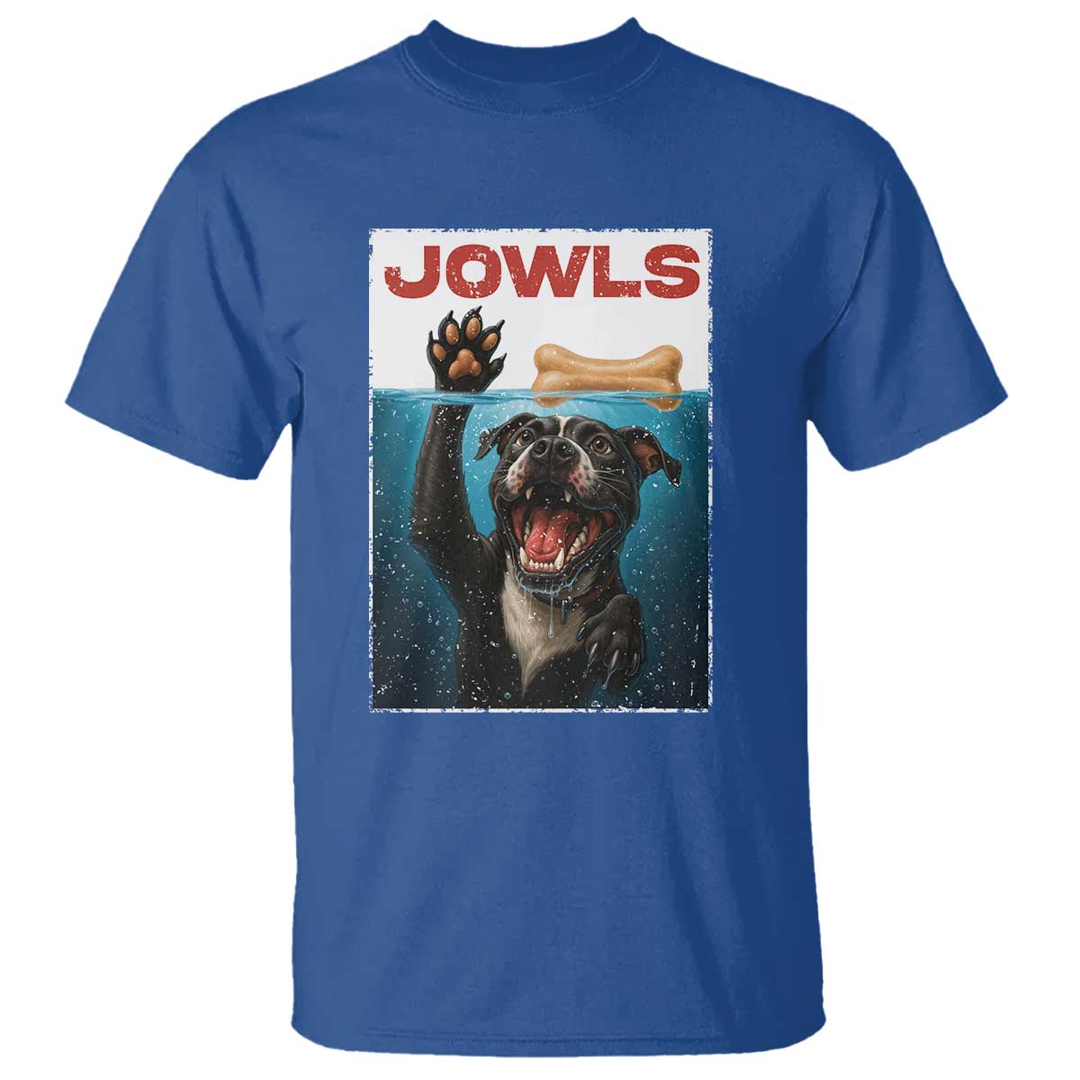 Pitbull Lover T Shirt Funny Jowls Horror Dog Poster - Wonder Print Shop