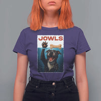 Pitbull Lover T Shirt For Women Funny Jowls Horror Dog Poster - Wonder Print Shop