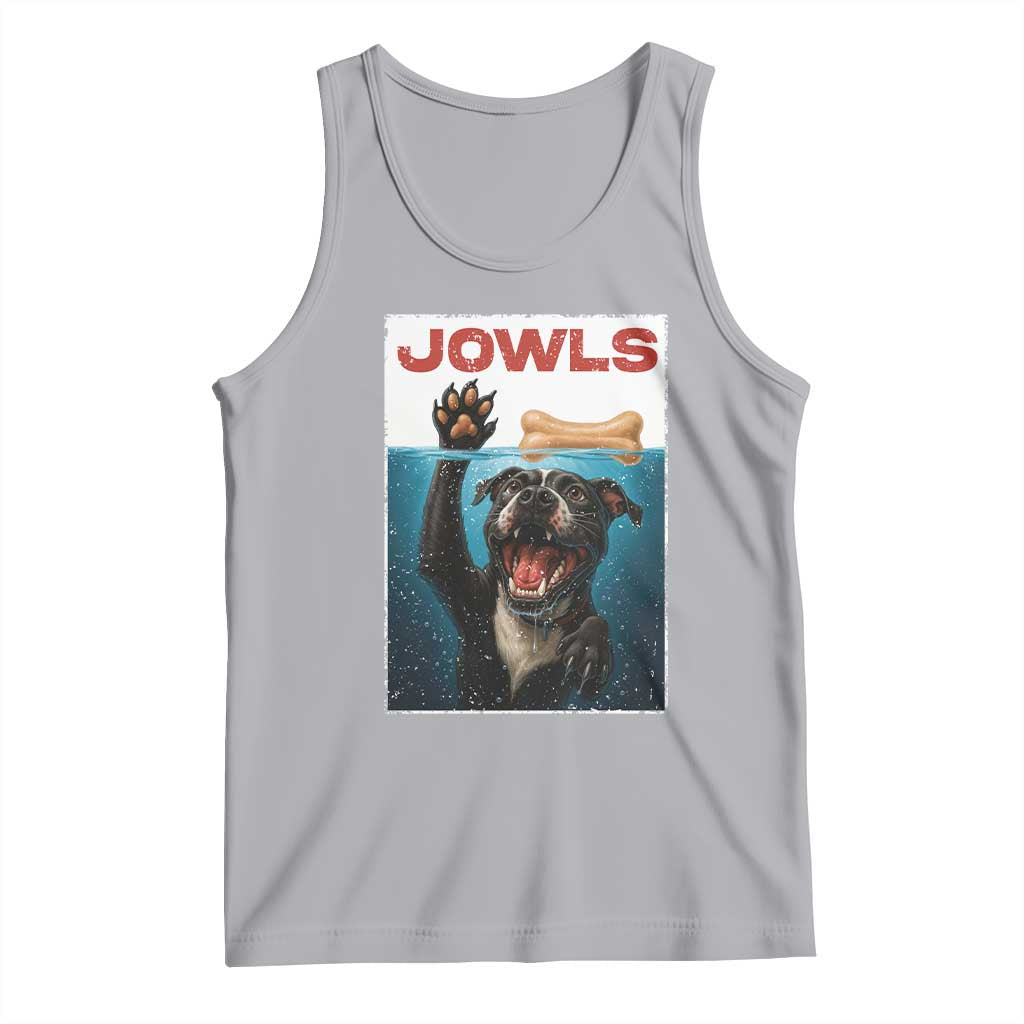 Pitbull Lover Tank Top Funny Jowls Horror Dog Poster - Wonder Print Shop