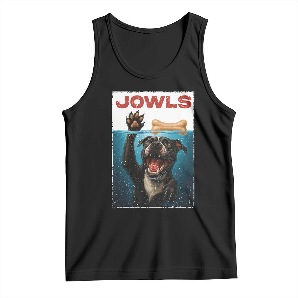 Pitbull Lover Tank Top Funny Jowls Horror Dog Poster - Wonder Print Shop