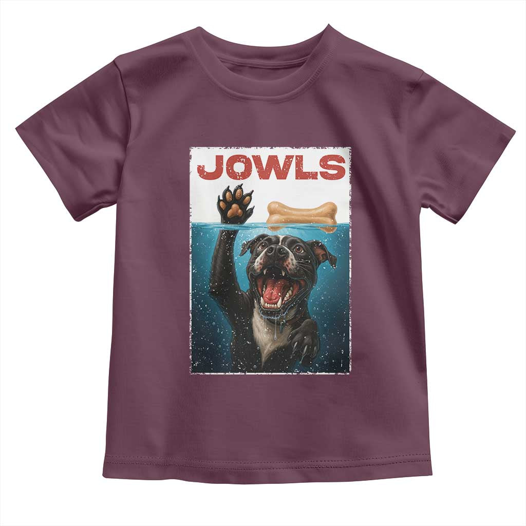 Pitbull Lover Toddler T Shirt Funny Jowls Horror Dog Poster - Wonder Print Shop