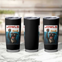 Pitbull Lover Tumbler Cup Funny Jowls Horror Dog Poster