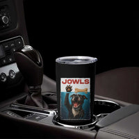 Pitbull Lover Tumbler Cup Funny Jowls Horror Dog Poster