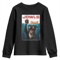 Pitbull Lover Youth Sweatshirt Funny Jowls Horror Dog Poster - Wonder Print Shop