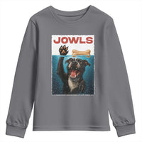 Pitbull Lover Youth Sweatshirt Funny Jowls Horror Dog Poster - Wonder Print Shop