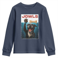 Pitbull Lover Youth Sweatshirt Funny Jowls Horror Dog Poster - Wonder Print Shop