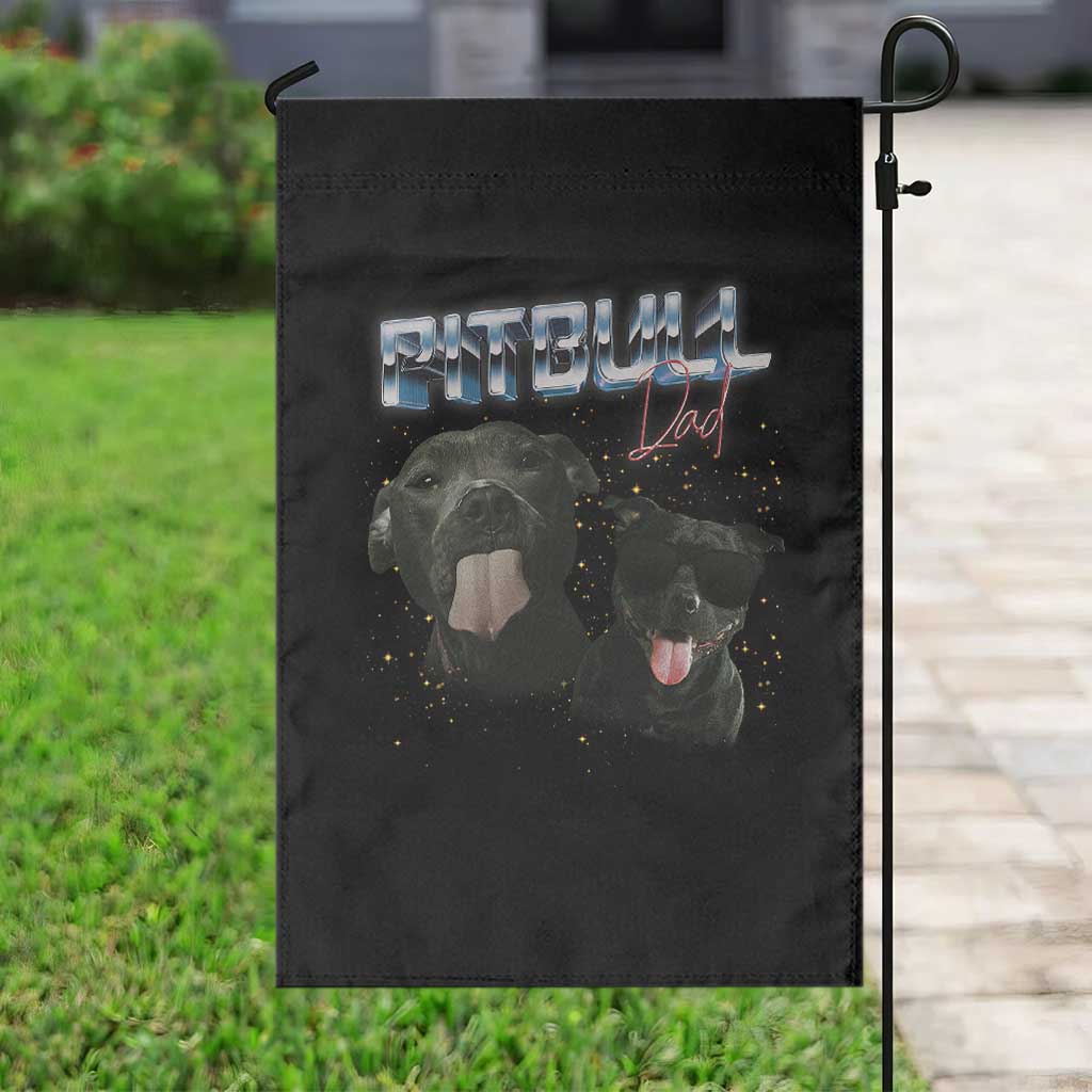 Pitbull Dad Garden Flag Funny Gift For Pitbull Lover - Wonder Print Shop