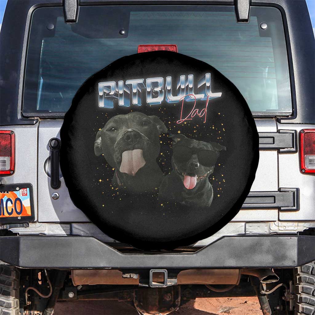 Pitbull Dad Spare Tire Cover Funny Gift For Pitbull Lover - Wonder Print Shop