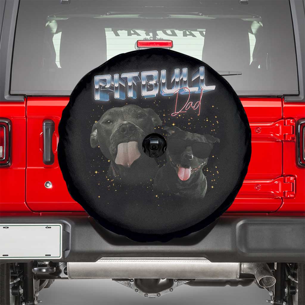 Pitbull Dad Spare Tire Cover Funny Gift For Pitbull Lover - Wonder Print Shop