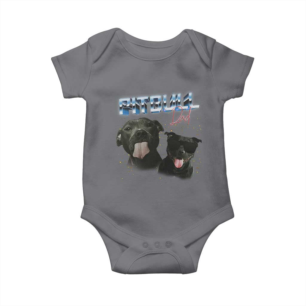 Pitbull Dad Baby Onesie Funny Gift For Pitbull Lover - Wonder Print Shop