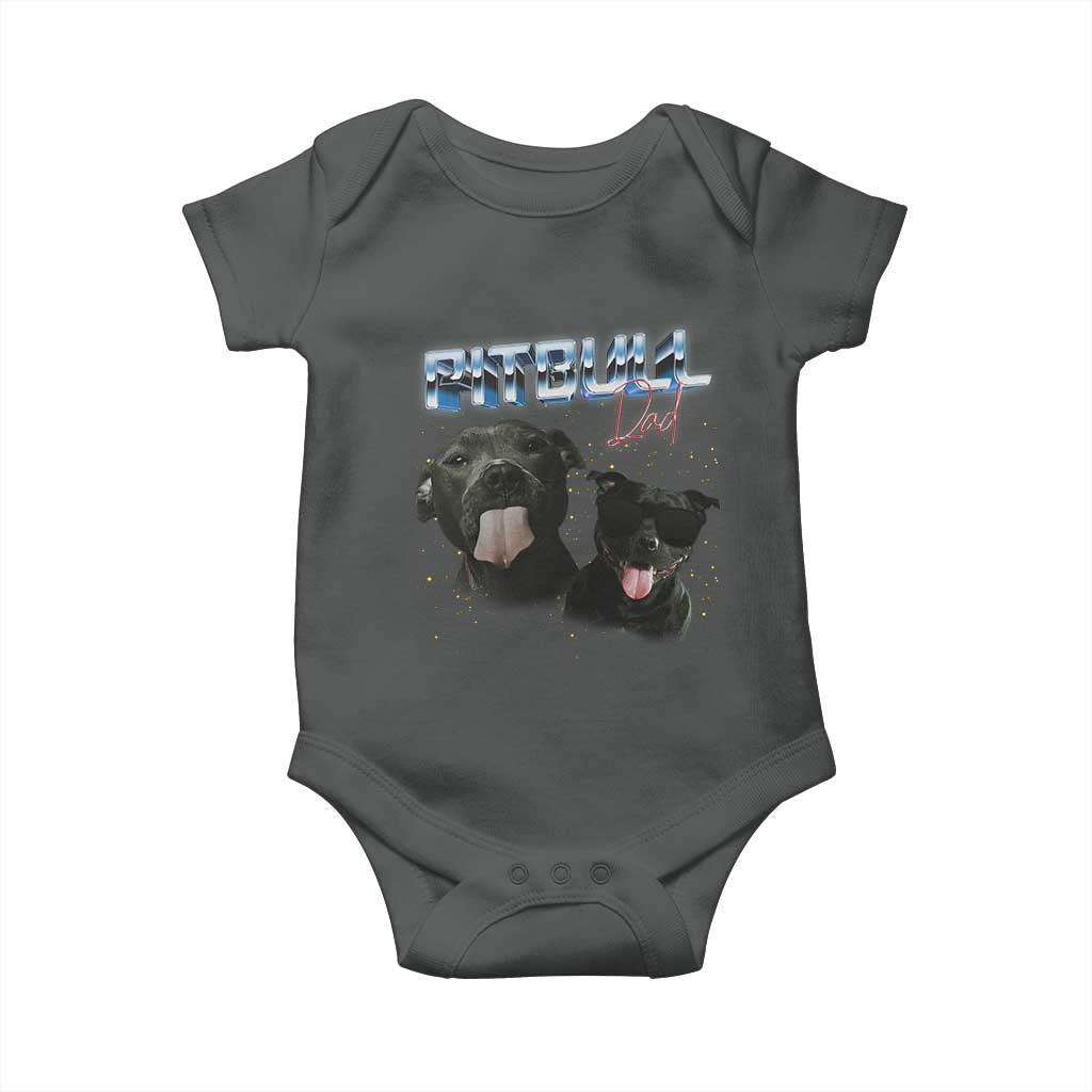 Pitbull Dad Baby Onesie Funny Gift For Pitbull Lover - Wonder Print Shop