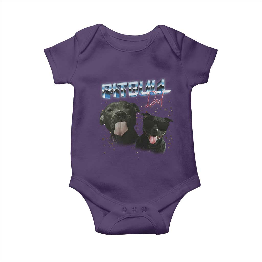 Pitbull Dad Baby Onesie Funny Gift For Pitbull Lover - Wonder Print Shop